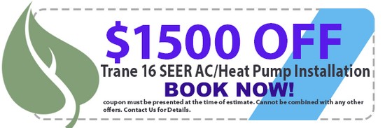 1500 off trane ac heat pump